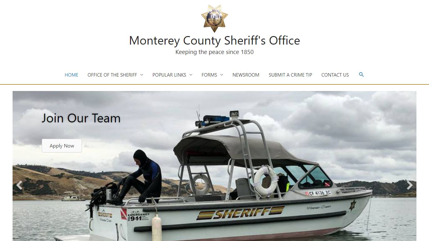 Monterey County Sheriff's Office – Keeping the peace since ...